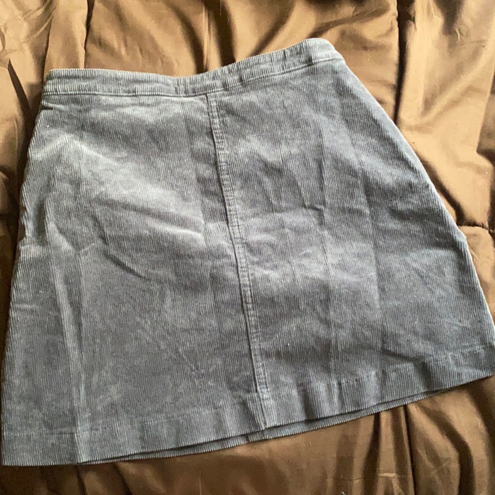 Gray zipper skirt